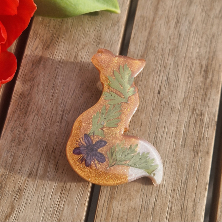 Broșă cu flori sălbatice - vulpe [1]