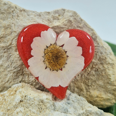 Broșă - Broșă cu margaretă