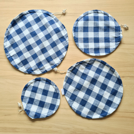 Capac textil pentru vase și farfurii - albastru [1]