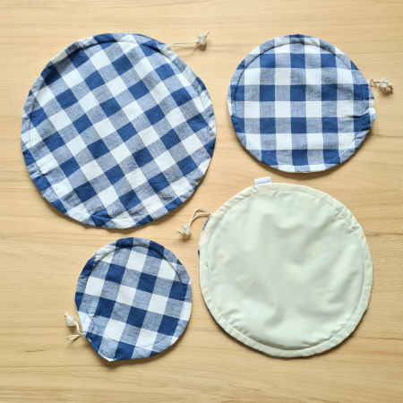 Capac textil pentru vase și farfurii - albastru [2]