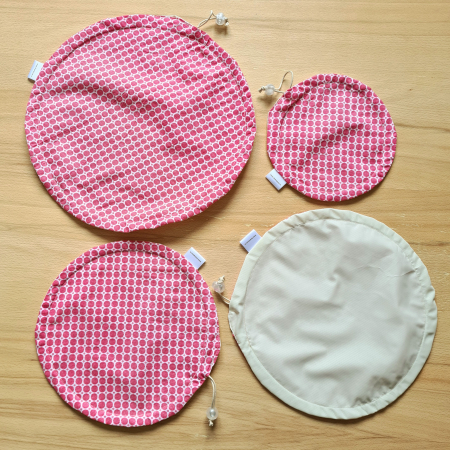 Capac textil pentru vase și farfurii - roșu [2]