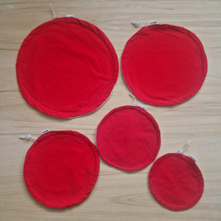 Textil edény- és tányérhuzat - piros [1]