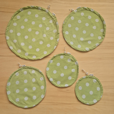 Capac textil pentru vase și farfurii - verde [1]