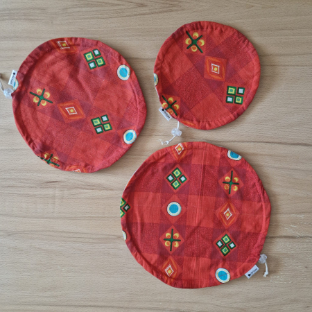 Capac textil pentru vase și farfurii - portocaliu [1]