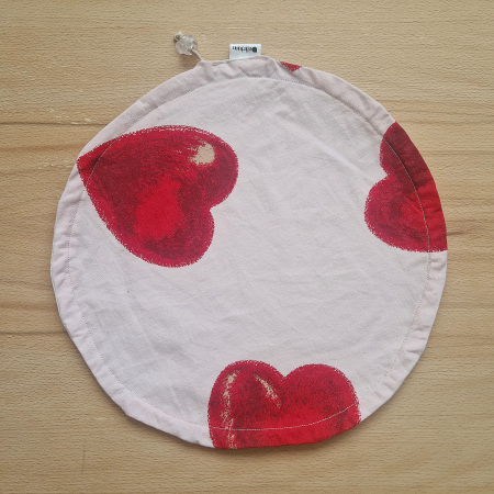 Textil edény- és tányérhuzat - Textil edény- és tányérhuzat - piros - fehér