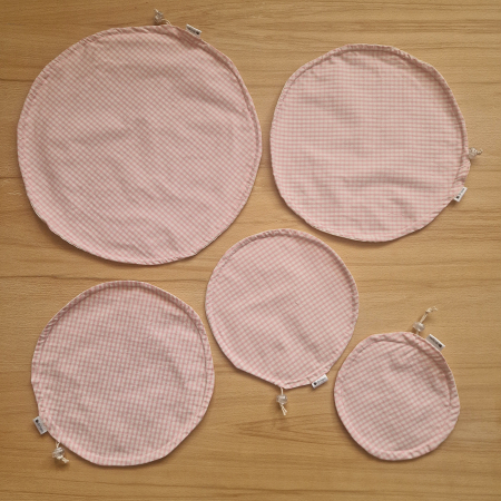 Textil edény- és tányérhuzat - rózsaszín [1]