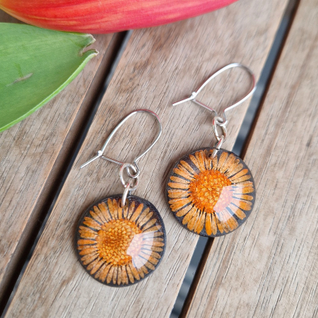 Cercei argint cu floarea de bănuți [1]