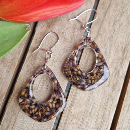 Cercei argint cu lavandă [1]