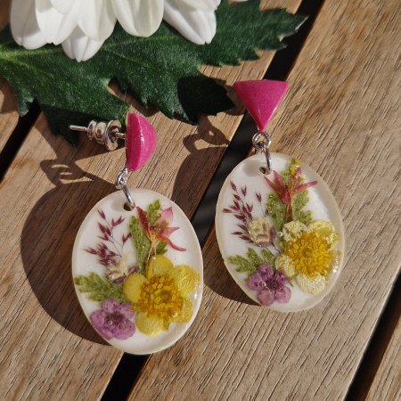 Cercei argint cu flori sălbatice [1]