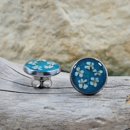 Női - Mezei turbolya acél pötty fülbevaló