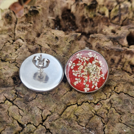 Mezei turbolya acél pötty fülbevaló [2]