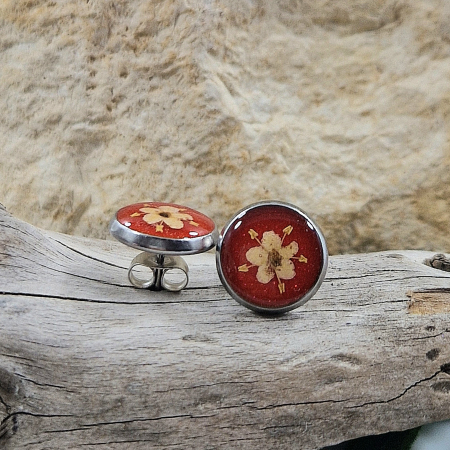 Üzlet - Vadvirág acél pötty fülbevaló