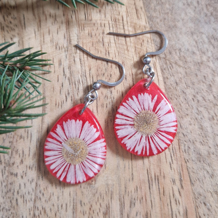 Cercei din oțel cu flori de bănuți [1]