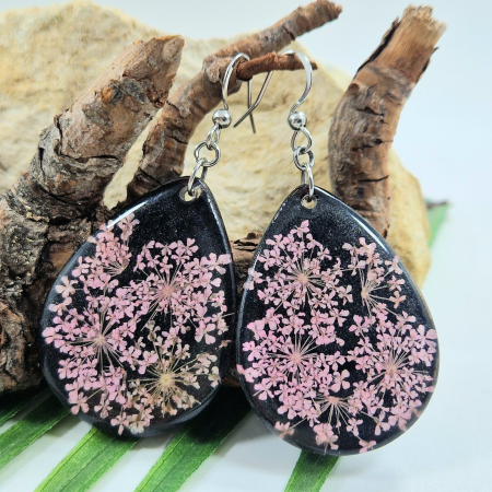 Fülbevaló - Mezei turbolya acél fülbevaló