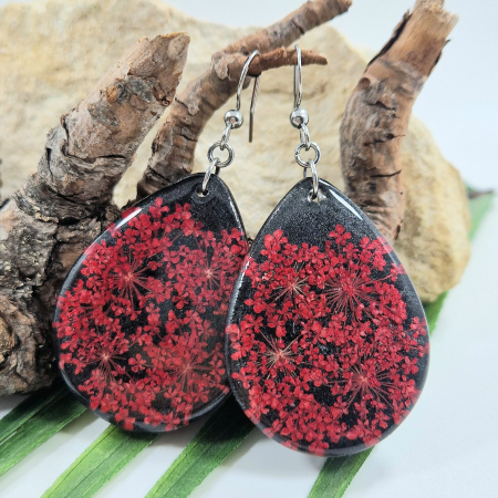 Fülbevaló - Mezei turbolya acél fülbevaló