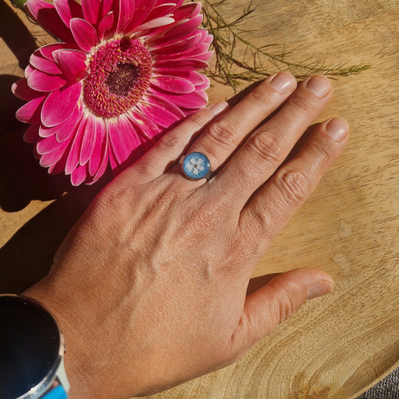 Nefelejcs acél gyűrű [2]