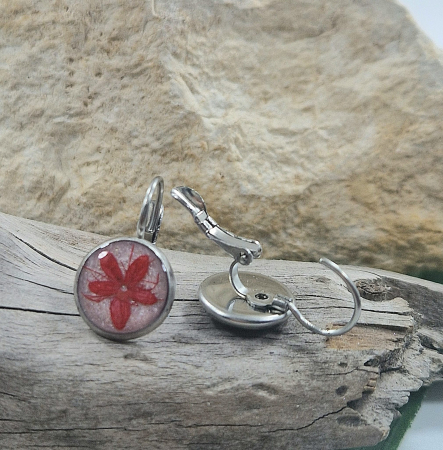 Cercei din oțel cu flori sălbatice [1]