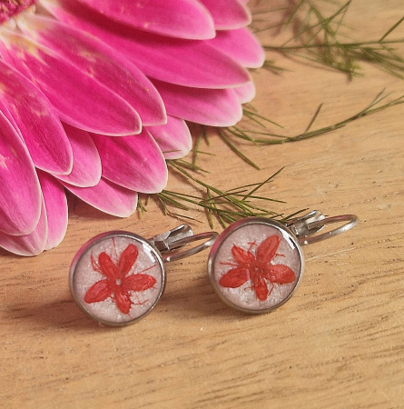 Cercei din oțel cu flori sălbatice [2]