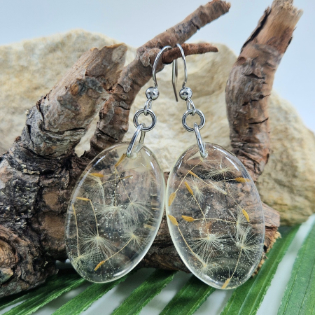 Cercei - Cercei din oțel cu păpădie