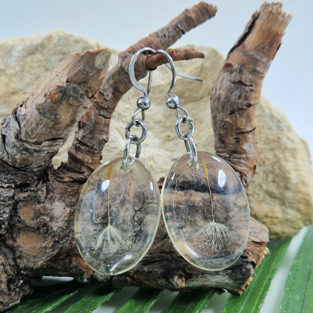 Cercei - Cercei din oțel cu păpădie