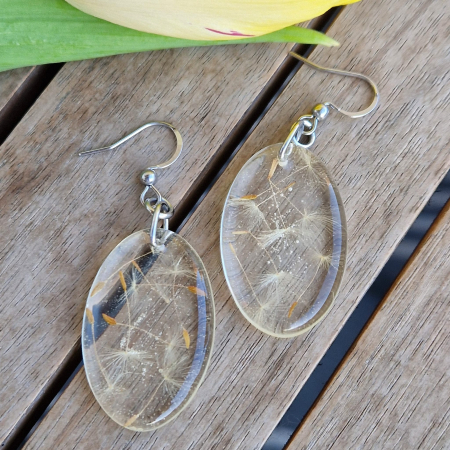 Cercei din oțel cu păpădie [1]