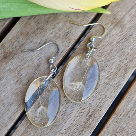 Cercei din oțel cu păpădie [1]