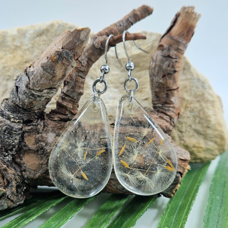 Cercei - Cercei din oțel cu păpădie