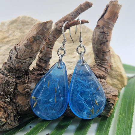 Cercei din oțel cu păpădie