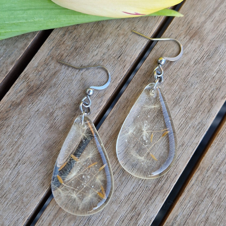 Cercei din oțel cu păpădie [1]