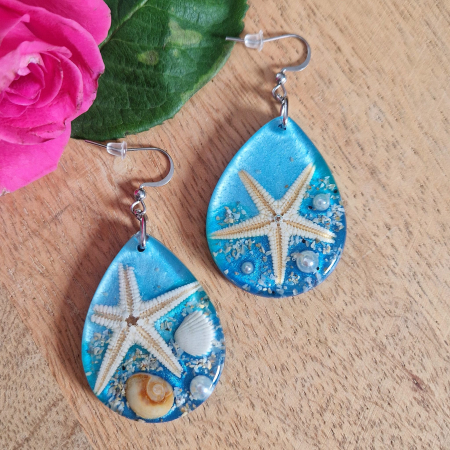 Tenger kincsei acél fülbevaló [1]