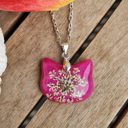 Colier cu floarea de morcov - pisică [1]