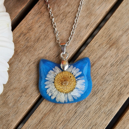 Colier cu floarea de bănuți - pisică [1]