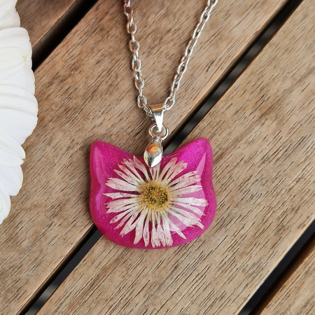 Colier cu floarea de bănuți - pisică [1]