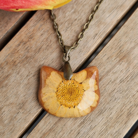 Colier cu flori sălbatice - pisică [1]