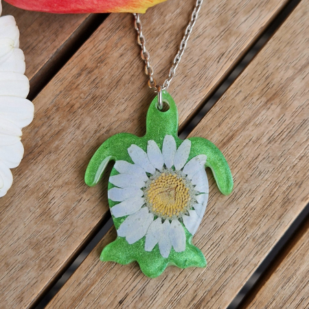Colier cu flori sălbatice - broască țestoasă [1]