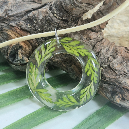 Colier / Pandantiv - Colier cu ferigă