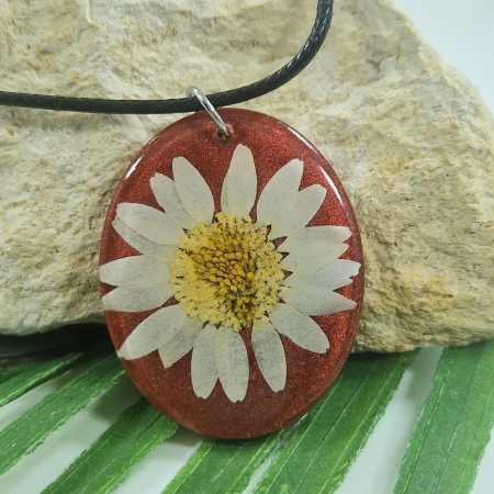 Colier / Pandantiv - Colier cu margaretă