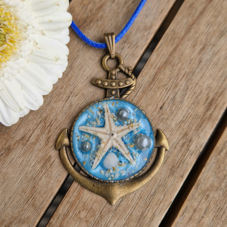 Colier cu stele de mare și scoici - ancoră [1]