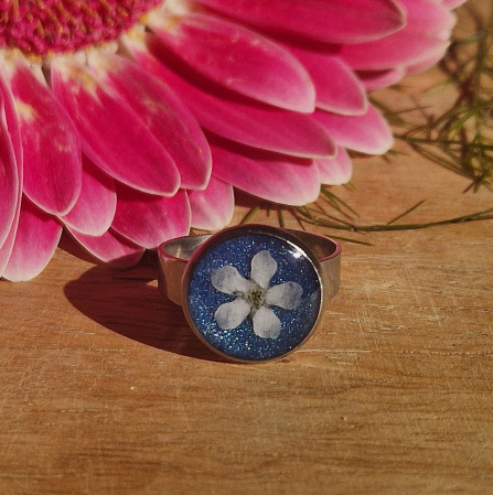 Nefelejcs acél gyűrű [1]