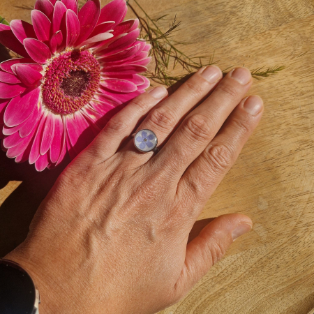 Nefelejcs acél gyűrű [2]