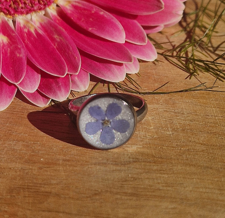 Nefelejcs acél gyűrű [1]