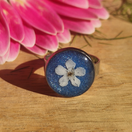 Nefelejcs acél gyűrű [1]