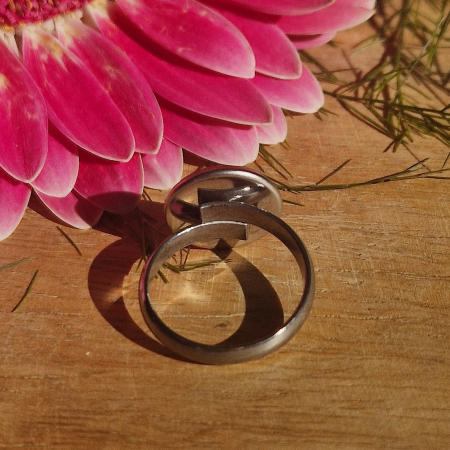 Nefelejcs acél gyűrű [3]