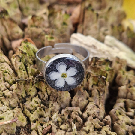 Nefelejcs acél gyűrű [1]