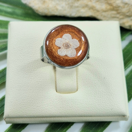 Inel - Inel oțel cu nu-mă-uita