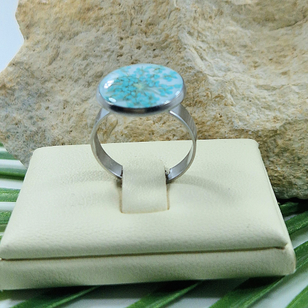 Inel oțel cu flori de morcov [1]