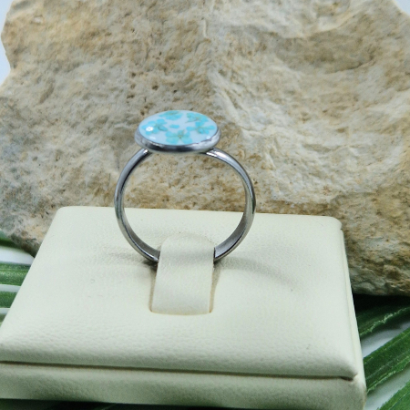 Inel oțel cu flori de morcov [1]