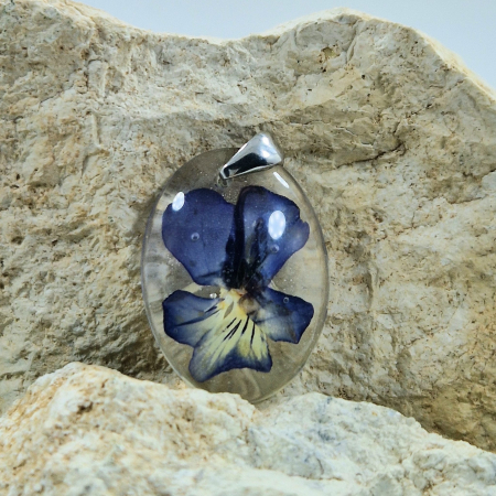 Nyaklánc / Medál - Ibolya ezüst medál