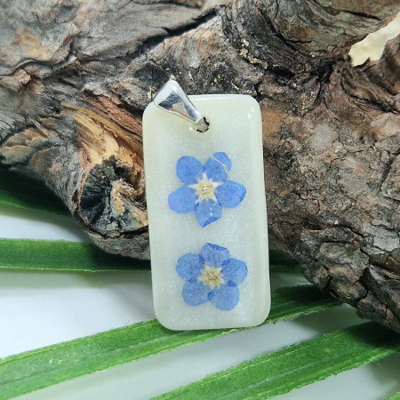 Nyaklánc / Medál - Nefelejcs ezüst medál