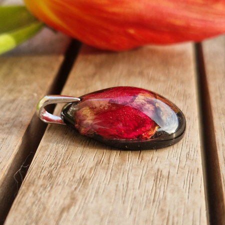 Törperózsa 3D ezüst medál [2]